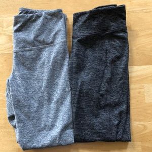 2 pairs or high rise old navy workout leggings